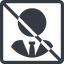 Line, normal, circle, square, user, prohibited, tie, admin, administrator, superuser, user-tie-circle icon