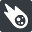 Left, normal, solid, square, star, space, asteroid, meteoroid, impact, nasa, esa, jaxa, shooting, shooting-star, c-type, s-type, m-type, neo, asteroid-solid icon