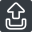 Left, normal, solid, square, sign, log, out, logout, log-out, upload, signout, connection, go-out, disconnect, sign-out icon