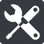 Left, normal, solid, square, building, spanner, wrench, tool, screwdrive, construction, fix, tools, tools-alt-solid icon
