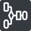 Thin, right, normal, solid, square, computer, programming, algorithm, flowchart, process icon