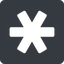 Right, normal, solid, square, star, asterisk, asterisk-solid icon