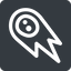 Right, normal, solid, square, star, space, asteroid, meteoroid, impact, nasa, esa, jaxa, shooting, shooting-star, c-type, s-type, m-type, neo icon