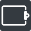 Right, normal, solid, square, report, note, clipboard, pasteboard, notebook, scratchpad, tablet icon