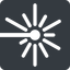 Right, normal, solid, square, laser, light, cutting, engrave icon