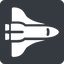 Right, normal, solid, square, space, nasa, shuttle, spacecraft, orbiter, satellite, space-shuttle, astronaut, discovery, atlantis, columbia, challenger, rocket, space-shuttle-solid icon