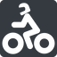 Normal, solid, square, horizontal, mirror, riding, bike, cycle, motorbike, motorcycle, biker, motorbike-solid icon