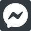 Up, normal, solid, square, brand, message, facebook, social, messenger, chat, comment, dialogue, bubble, facebook-messenger icon