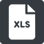 Normal, solid, square, file, table, data, row, spreadsheet, microsoft, column, excel, xlsx, file-xls, xls, file-xls-solid icon