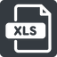 Normal, solid, square, file, table, data, row, spreadsheet, microsoft, column, excel, xlsx, file-xls, xls icon