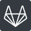 Normal, solid, square, brand, social, network, brands, repo, gitlab, gitlab-alt, wolf icon