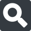 Normal, solid, square, search, magnifying, glass, research, magnifying-glass, keywords, keyword icon