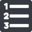 Normal, solid, square, list, editor, ordered, ordered-list, sorted, sorted-list, list-item, checklist, ordered-list-solid icon