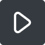 Up, normal, solid, square, arrow, video, play, mp3, player, pause icon