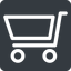 Normal, solid, square, shopping, cart, shop, buy, trolley, shopping-cart icon