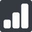 Normal, solid, square, statistics, antenna, mobile, signal, bars, level, strength, signal-solid, wifi icon