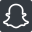 Normal, solid, square, logo, brand, social, network, chat, snapchat, snap icon