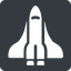 Up, normal, solid, square, space, nasa, shuttle, spacecraft, orbiter, satellite, space-shuttle, astronaut, discovery, atlantis, columbia, challenger, rocket, space-shuttle-solid icon