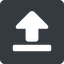 Normal, solid, square, upload, uploaded, uploading, upload-solid icon