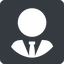 Normal, solid, circle, square, user, tie, admin, administrator, superuser, user-tie-circle icon