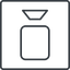 Thin, line, left, square, youtube, video, camera, film, movie, videocamera, videocamera-thin icon