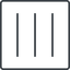 Thin, line, right, square, three, menu, collapse, bars, bar, expand, list, three-bars-thin, burger, hamburger icon