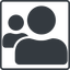 Thin, line, square, horizontal, mirror, users, group, team, friends, friend, community icon