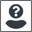 Thin, line, circle, square, user, man, woman, person, user-circle, anonymous, anonymous-user, anonymous-user-circle, incognito, unidentified, anonym, anonymous-user-circle-solid icon