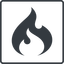 Thin, line, square, logo, brand, icon, codeigniter, igniter, code, php, framework, flame, fire icon