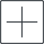 Thin, line, square, plus, add, new, plus-thin, create, addition, +, more icon