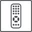 Thin, line, up, square, remote, control, tv, television, remote-control, remote-control-thin icon