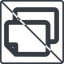 Thin, line, right, square, horizontal, mirror, large, prohibited, copy, copy-wide, files icon