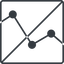 Thin, line, up, square, horizontal, mirror, graph, analytics, chart, prohibited, analytics-thin icon