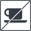 Thin, line, square, horizontal, mirror, prohibited, shop, cup, dot, pictogram, dot-50, coffee, tea, coffee-shop, dot-coffee-shop icon