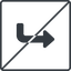 Thin, line, up, square, sign, confirm, horizontal, mirror, arrow, prohibited, key, submit, send, return, enter, return-sign-solid, return-sign icon