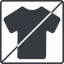 Thin, line, square, horizontal, mirror, prohibited, tshirt, clothing, t-shirt, tshirt-solid icon