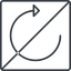 Thin, line, up, square, horizontal, mirror, arrow, prohibited, reload, refresh, undo, redo, undo-thin, restore icon