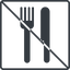 Thin, line, up, square, prohibited, dot, food, fork, pictogram, dot-50, restaurant, knife, eat, dot-restaurant icon
