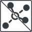 Thin, line, square, network, chart, prohibited, association, affiliate, network-solid, associate, zigbee icon