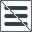 Thin, line, up, square, three, prohibited, menu, collapse, bars, bar, expand, list, three-bars-solid, burger, hamburger icon