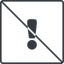 Thin, line, square, mark, warning, exclamation, prohibited, warning-solid, alert icon