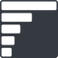 Thin, left, solid, square, horizontal, mirror, graph, chart, statistics, antenna, mobile, signal, bars, level, strength, bar, bar-chart-solid, wifi icon