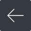 Thin, left, solid, square, arrow, direction, arrow-simple-thin icon