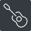 Thin, left, solid, square, music, instrument, guitar, string, banjo, guitar-thin icon