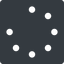 Left, solid, square, spinner, spin, wait, load, loading, spinner-thin, loader icon