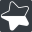 Thin, left, solid, square, star, rate, rating, half, star-half-thin icon