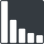 Thin, up, solid, square, horizontal, mirror, graph, chart, statistics, antenna, mobile, signal, bars, level, strength, bar, bar-chart-solid, wifi icon