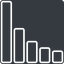 Thin, up, solid, square, horizontal, mirror, graph, chart, statistics, antenna, mobile, signal, bars, level, strength, bar, bar-chart-thin, wifi icon
