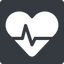 Thin, solid, square, rate, medical, heart, medic, beating, beat, monitor, pulse, beating-heart-solid, beating-heart icon