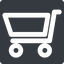 Thin, solid, square, shopping, cart, shop, buy, trolley, shopping-cart-wide icon